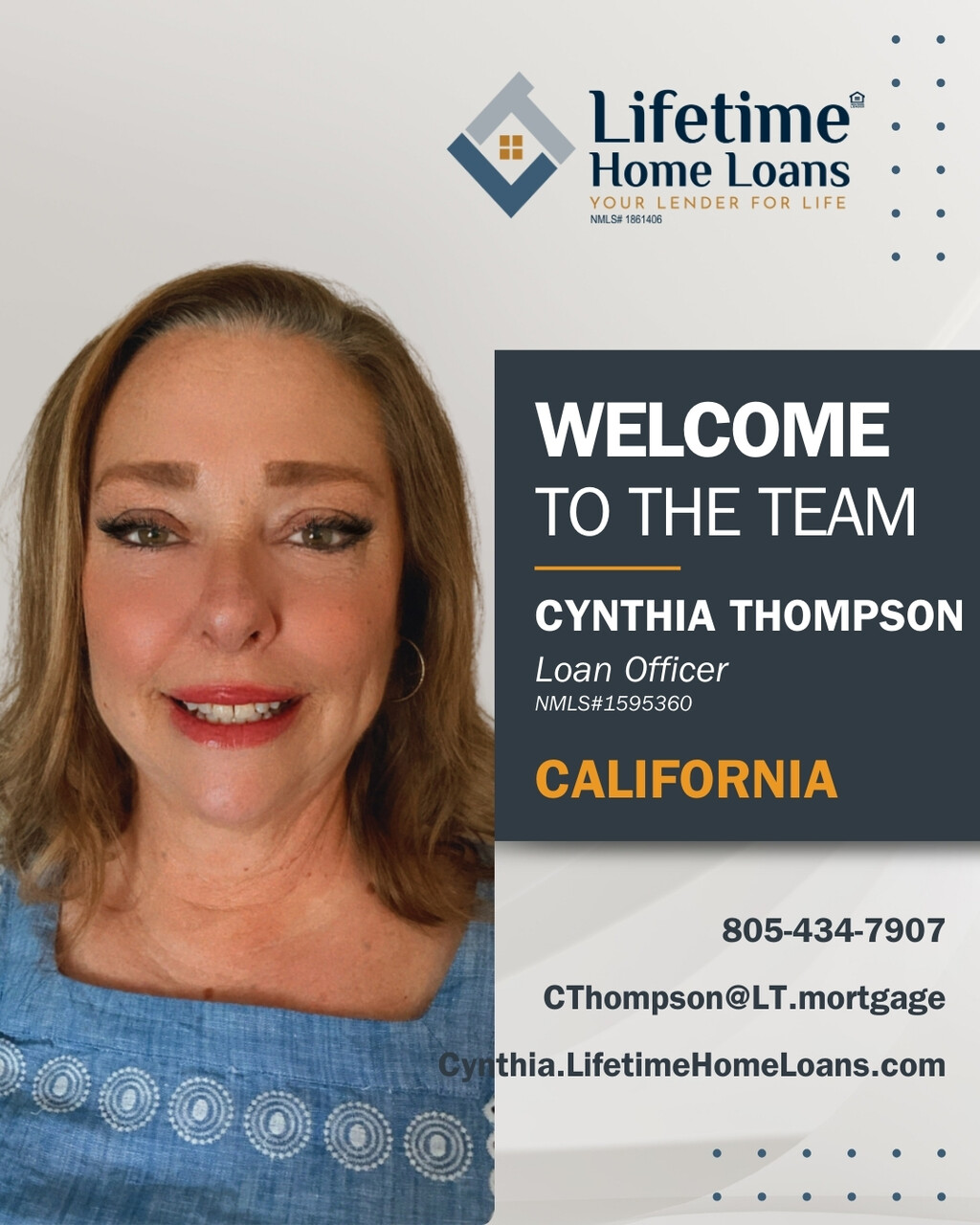 Welcome Cynthia Thompson